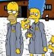 'Los Simpson' en Auschwitz por Alexsandro Palombo.