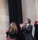 El president de la Generalitat, Artur Mas, inaugura el restablecimiento en su lugar original del busto de Enric Prat de la Riba y del nuevo busto del también president de la Mancomunitat, Josep Puig i Cadafalch.