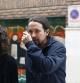 La secretaria general de Plurinacionalidad de Podemos, Gemma Ubasart, junto al líder del partido, Pablo Iglesias, fotografiados juntos tras la reunión del Consejo de Coordinación de la formación