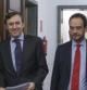 El portavoz del PP, Rafael Hernando, junto al del PSOE, Antonio Hernando, registraron en el Congreso la proposición de ley orgánica para la lucha contra el terrorismo yihadista