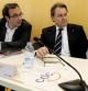 Artur Mas, acompañado por Jordi Turull, Josep Rull y Lluís Corominas, el núcleo duro de la dirección de CDC