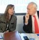 La presidenta del PPC, Alícia Sánchez-Camacho, y el ministro de Exteriores, José Manuel García Margallo, en la comisión ejecutiva del PP