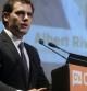 El presidente de C's, Albert Rivera, interviene durante el acto en el que ha presentado el proyecto económico de Ciudadanos para España