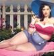 Katy Perry con 60kg de más en uno de los trabajos para criticar los cánones de belleza del artista español David Lopera