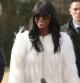 Naomi Campbell asiste al desfile de Burberry en la London Fashion Week