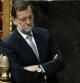 El presidente del Gobierno, Mariano Rajoy, tras una de sus intervenciones en la segunda jornada del debate del estado de la nación, hoy en el Congreso de los Diputados.