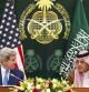 El secretario de Estado de Estados Unidos, John Kerry, en una rueda de prensa con el ministro de exteriores de Arabia Saudí en Riad