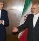 El secretario de Estado norteamericano, John Kerry, y su homólogo iraní Mohamed Javad Zarif, el pasado 2 de marzo en Montreux (Suiza)