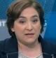La líder de BComú, Ada Colau, en la entrevista en BTV.