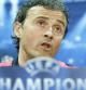 Luis Enrique durante la rueda de prensa previa al partido de vuelta de octavos de final de Liga de Campeones que mañana jugará el barça ante el Manchester City