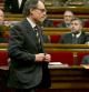 Artur Mas, en el Parlament de Catalunya