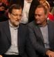 El presidente del Gobierno y del PP, Mariano Rajoy, conversa con el presidente de la Comunidad Valenciana y del PPCV, Alberto Fabra