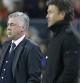 Ancelotti y Luis Enrique durante el clásico en el Camp Nou