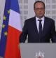 El presidente francés François Hollande, durante su comparecencia