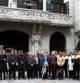 Minuto de silencio a las puertas del consistorio de Girona