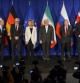 Los miembros del P5+1 y los representates de Irán, justo antes de iniciarse la rueda de prensa en la que se ha anunciado el acuerdo