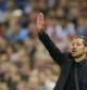 Diego Simeone durante el partido ante el Real Madrid