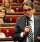 Artur Mas en la sesión de control al Govern de este miércoles.