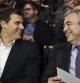 El presidente de Ciudadanos, Albert Rivera, junto al economista Luis Garicano, durante la presentación del tercer eje de su programa económico