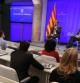 El president Mas en su encuentro con periodistas extranjero en el Palau de la Generalitat.