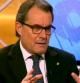 Artur Mas, en el plató del programa '8 al dia'