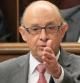 El ministro de Hacienda, Cristóbal Montoro, en el pleno de control en el Congreso.