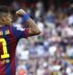 Neymar celebra un gol ante la Real en el Camp Nou