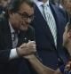 Artur Mas felicitó a Xavi en el palco