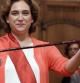 Ada Colau, al ser investida alcaldesa de Barcelona