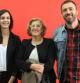 Manuela Carmena junto a Rita Maestre y Nacho Murgui.