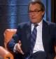 Artur Mas, durante la entrevista en TV3