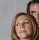 La secretaria general del PP. Maria Dolores de Cospedal, y el expresidente del Gobierno, José María Aznar.