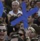 Manifestantes a favor del no en la plaza Sintagma de Atenas