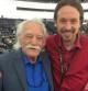 Pablo Iglesias en la Eurocámara con Manolis Glezos, eurodiputado por Syriza.
