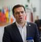 El primer ministro griego, Alexis Tsipras, habla con la prensa tras la reunión de emergencia con los líderes europeos en Bruselas