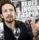 El secretario general de Podemos, Pablo Iglesias, durante la presentación del libro "Redes de indignación y esperanza", de Manuel Castells, hoy en el Círculo de Bellas Artes.