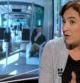 La alcaldesa de Barcelona, Ada Colau, durante la entrevista en BTV