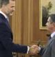 El rey Felipe VI recibió en audiencia al presidente de Cantabria, Miguel Ángel Revilla, en el Palacio de la Zarzuela