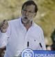 Mariano Rajoy en el mitin de Soutomaior, con el que el PP abre el curso político.