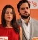 La candidata de C's al 27S, Inés Arrimadas, y el secretario de Comunicación del partido, Fernando de Páramo, en rueda de prensa.