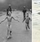 Montaje con las fotografías realizadas por Nick Ut y Nilüfer Demir