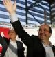 Miquel Iceta acompañado de Ángel Gabilondo en la campaña de cara al 27S