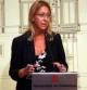La vicepresidenta del Govern, Neus Munté, este lunes en el Palau de la Generalitat.