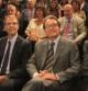 Artur Mas con el el conseller Puig, el candidato Oriol Amatyi el conseller Mas-Colell, rodeados de empresarios a favor de la independencia