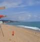 Socorrista en una de las playas de Badalona