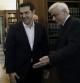 El líder izquierdista Alexis Tsipras se reúne con el presidente griego Prokopis Pavlopoulos en el palacio presidencial de Atenas