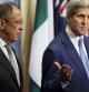 Los responsables de Exteriores de EE.UU y Rusia, John Kerry y Serguéi Lavrov, respectivamente