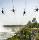 El vértigo de las cataratas del Niágara en tirolina