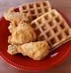 Pollo frito con gofres