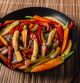 Wok de ternera con verduras y mostaza